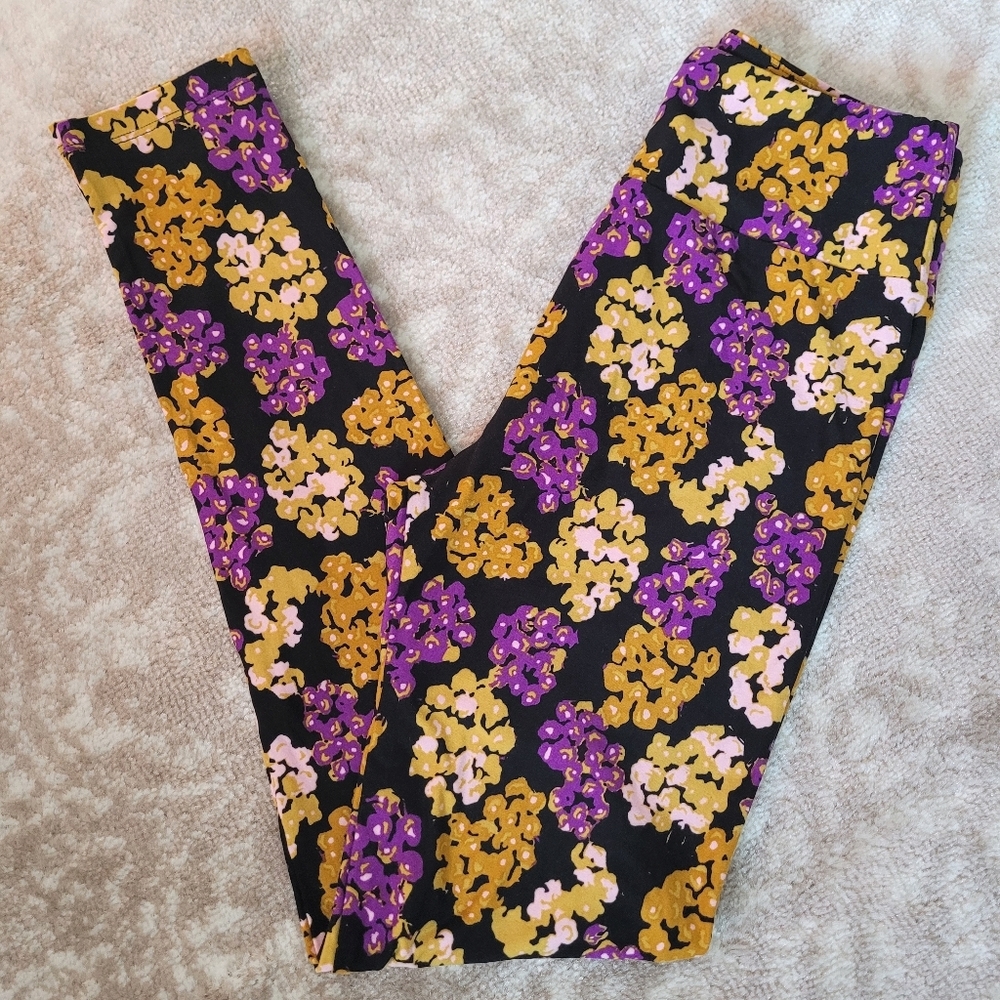 🦋Lularoe Floral Leggings OS NWOT